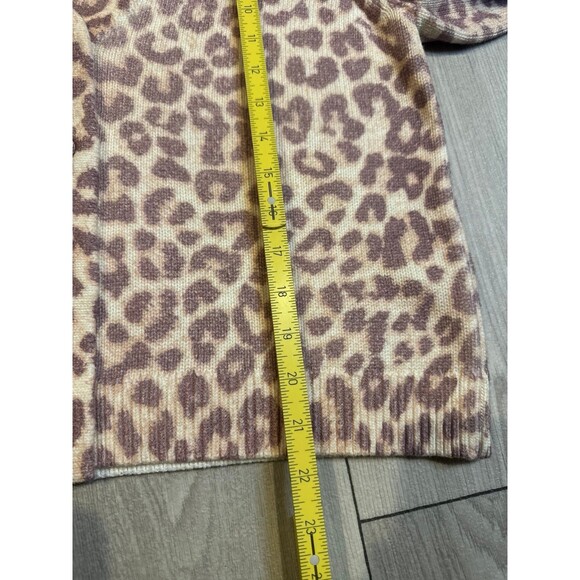 LoveShackFancy BOSCOM CARDIGAN Taupe Skies Cheetah Animal Print Women’s Medium - Picture 10 of 10